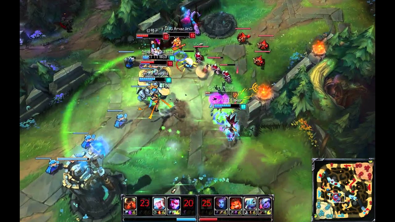 skt t1 Faker Vayne Pentakill(League of Legends)