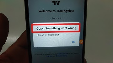 How to fix Oops! Something went wrong problem solve in  TradingView