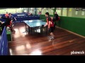 Table tennis around the net