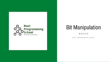 Bit Manipulation - Basic | Tamil | Root Programming School