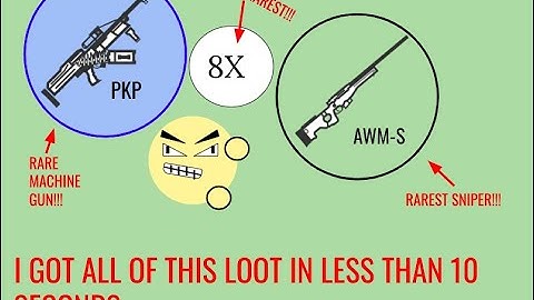 (Surviv.io Mobile) GETTING AWM-S, PKP, 8X IN 7 SECONDS!!!! *POTATO MODE*