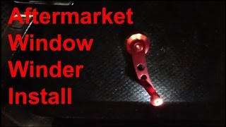 Aluminum Window Winder Install (Howto/DIY)