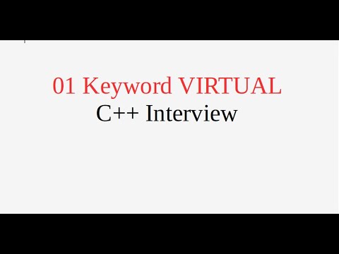 С++ virtual function example