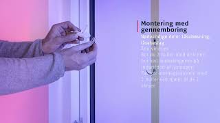 ABUS Nordic | FTS15 vindueslås - Sådan monterer du vindueslåsen i et enkeltvindue med gennemboring