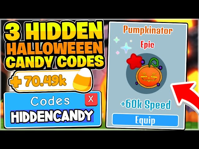 ALL 3 HIDDEN HALLOWEEN UPDATE CANDY CORN CODES IN ROBLOX RACE