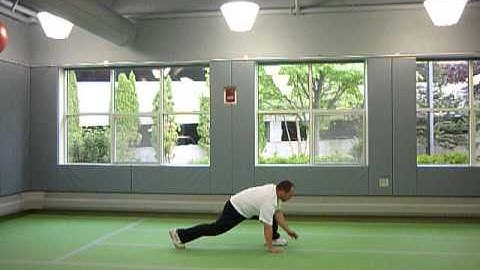 Warm Up: Forward Lunge w/ Trunk Rotation, Hand on In-Step