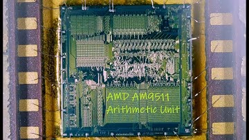 AMD AM9511 Floating Point Arithmetic Unit teardown and die view