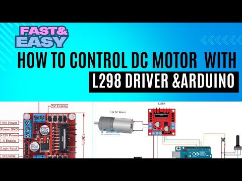 How to control DC motor using L298 N stepper motor driver | Arduino ...