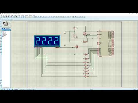 Seven Segment Display Design With Microcontroller With  Proteus and  Keli | AT89C51
