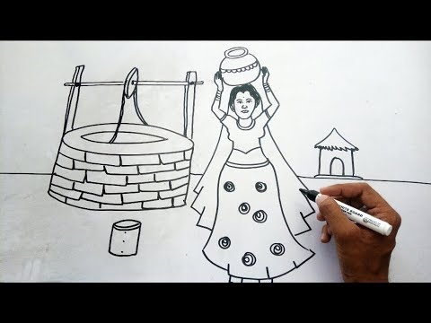 Beautiful village girl Art by Anshul by AnshuART008 on DeviantArt