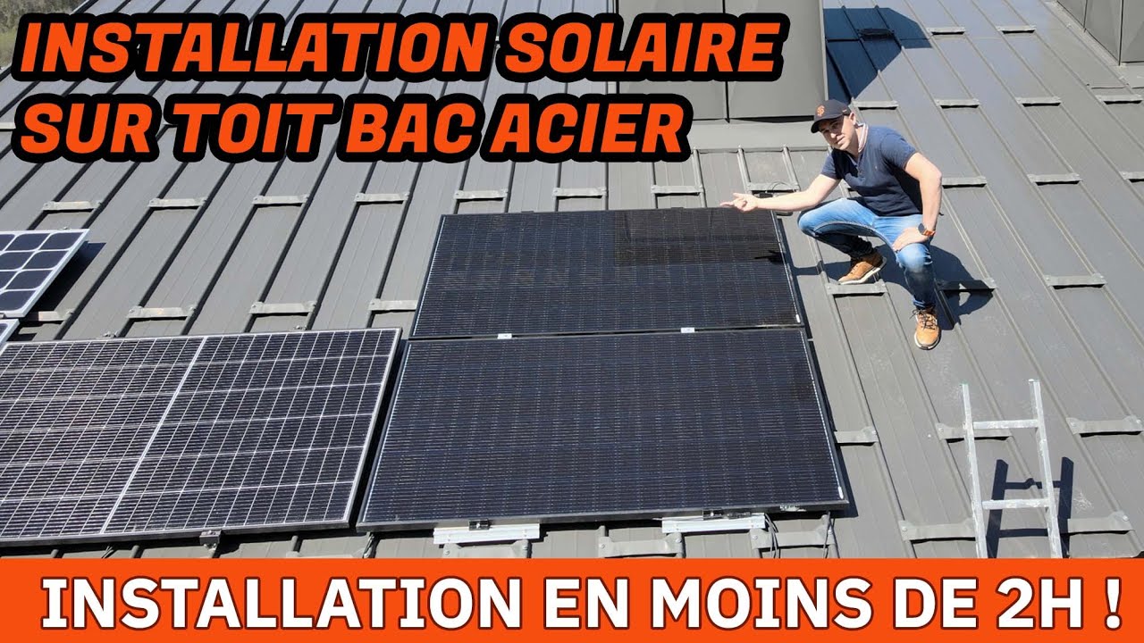 Installation de panneaux solaires sur toiture bac acier ! YouTube — free download