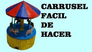 Construccion de un Carrusel de carton