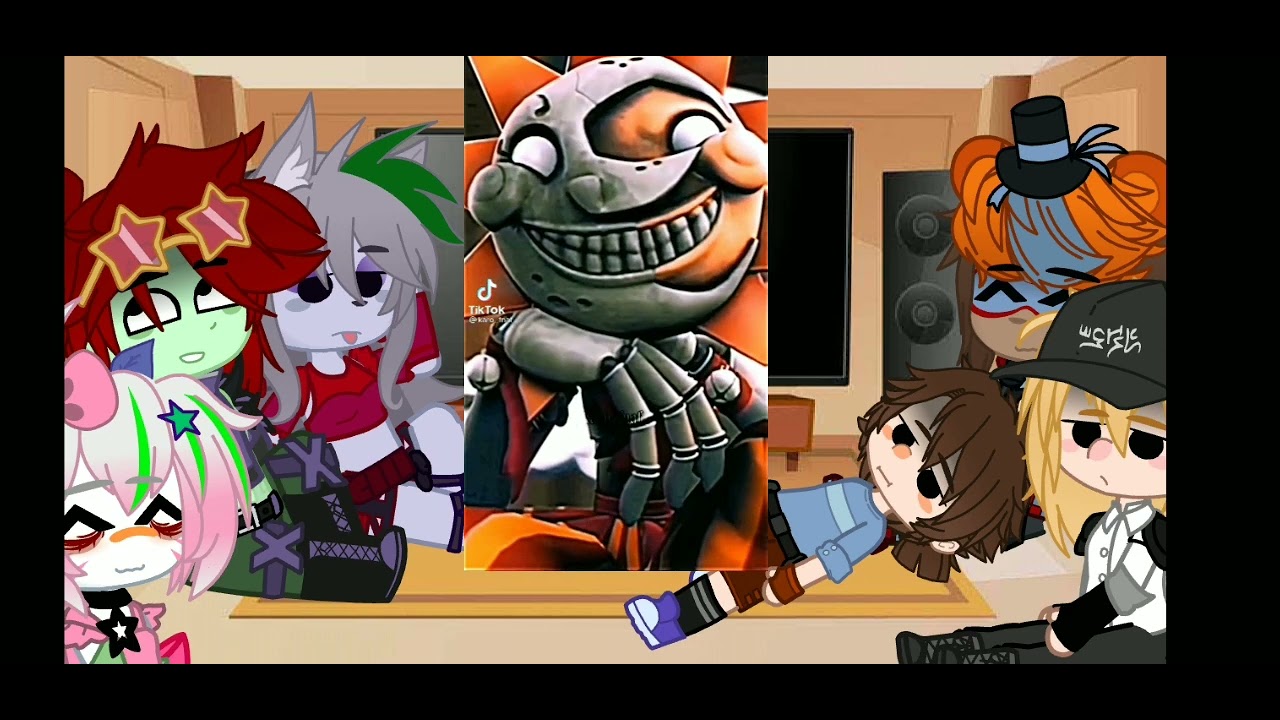 fnaf security breach react to sundrop x moondrop♡♡♡ :)