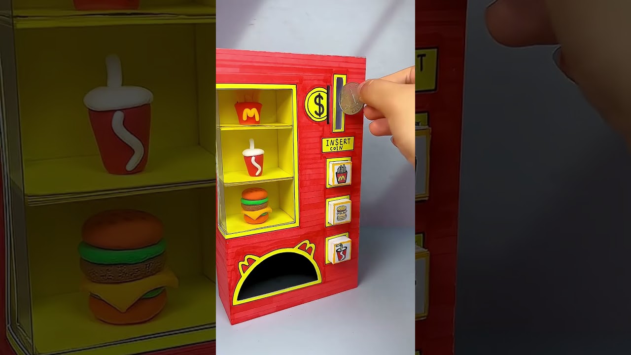 DIY Paper KFC Vending Machine~Paper Art Creativity 