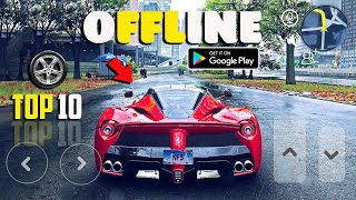 Top 10 Open World Car Driving Games For Android 2024|| Offline/Online||Realistic Car Driving  Games