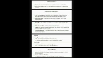 What is Algorithm? #algorithm #characteristics #advantages #disadvantages #importance