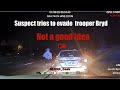 Suspect tries to evade trooper Jacob Byrd #police #pursuit #policechase #nissan