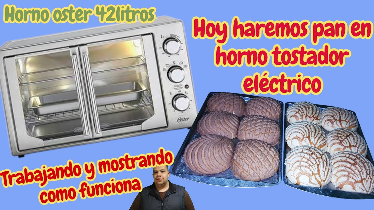 Hoy te enseño a utilizar tu horno eléctrico oster de 42 litros haciendo pan dulce conchas 