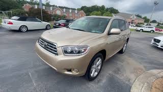 2008 TOYOTA HIGHLANDER LIMITED WALK AROUND VIDEO STOCK#018127