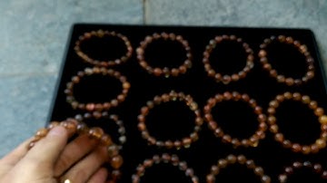 Thạch anh tóc đỏ nâu ánh titan rực rỡ lung linh