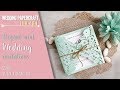 DIY Elegant mint Wedding invitations using Sizzix die