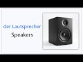 50 Speaker Words in German | Wortschatz zum Thema Lautsprecher | Speaker Vocabulary in German
