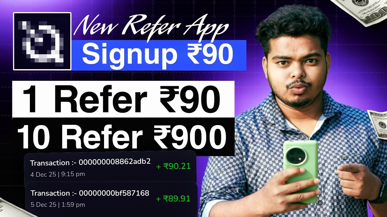 rewrite this title 🔥2025 Best Refer and Earn App | Sign-Up ₹90 & Per Refer ₹90 | No Investment | New Refer and Earn App rewrite this title 🔥2025 Best Refer and Earn App | Sign-Up ₹90 & Per Refer ₹90 | No Investment | New Refer and Earn App