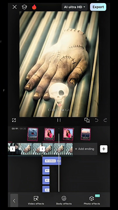 Wednesday session 2 edit 💀| skull emoji edit tutorial [Montagem Tomada] funk #capcuttutorial #edit