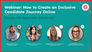 How to Create an Inclusive Candidate Journey Online - National Inclusion Week 2022