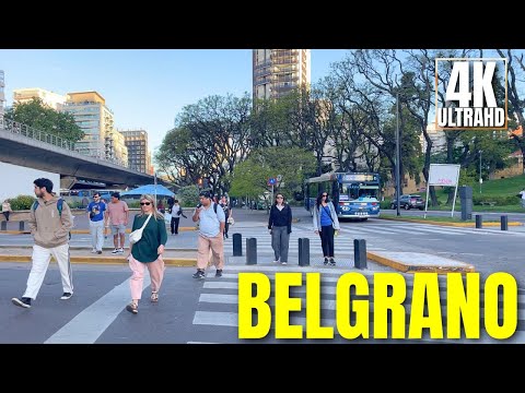 [4K] Belgrano CITY WALK | Beautiful side of Buenos Aires ARGENTINA 