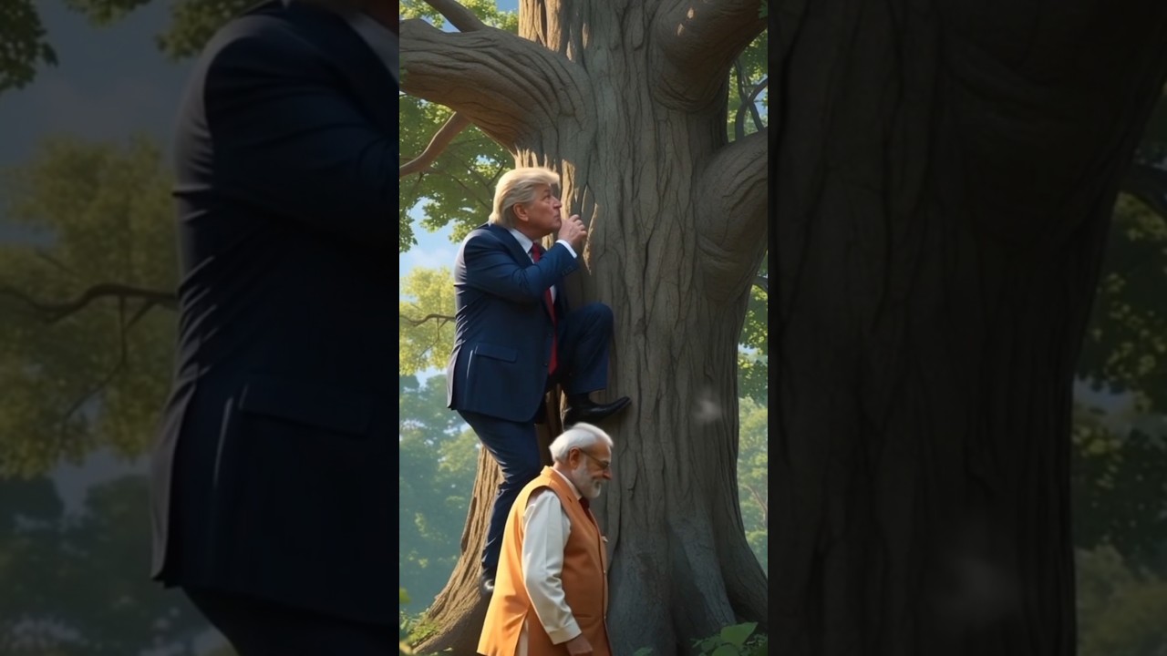 Modi Scares Trump on Tree | Funny Comedy Scene 🌳😂 