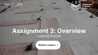 HCI2024 - Lecture 13 - Assignment 3: overview