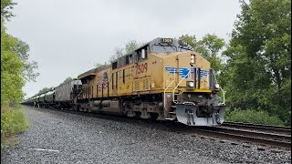 Lone Union Pacific Loco 7509 Leads CSX B792 Thru Centerport | Weedsport, NY | May 31, 2025 | 4K60