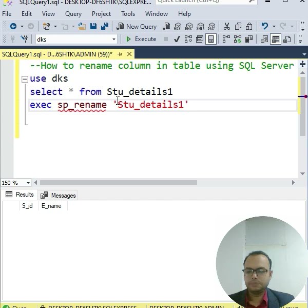 #Rename the column in table - YouTube