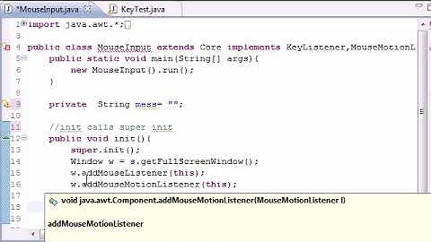 Java Game Development – 31 – User Mouse Input
