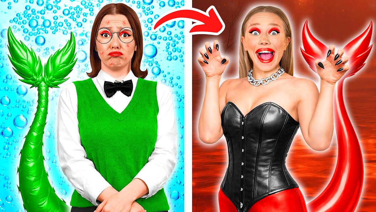 От Русалки до Темного Вампира | Экстремальное Преображение Челлендж