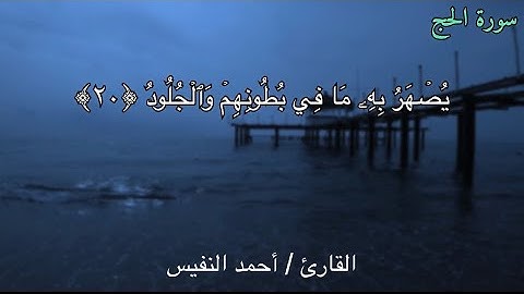 هَٰذَانِ خَصْمَانِ اخْتَصَمُوا فِي رَبِّهِمْ تلاوة خاشعة من سورة الحج الشيخ أحمد النفيس