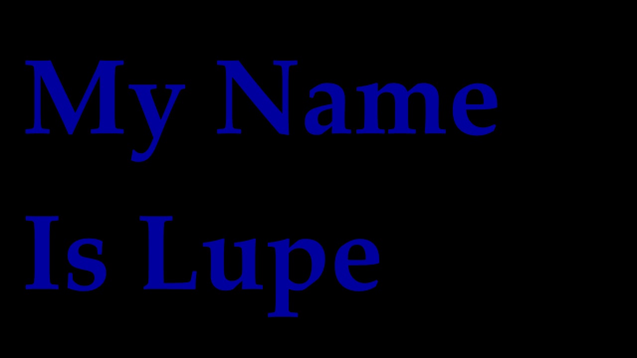 My name is Lupe YouTube