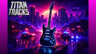 Midnight Overdrive Synthwave Hard Rock in B Minor (Bm) Backing Track - 80 BPM