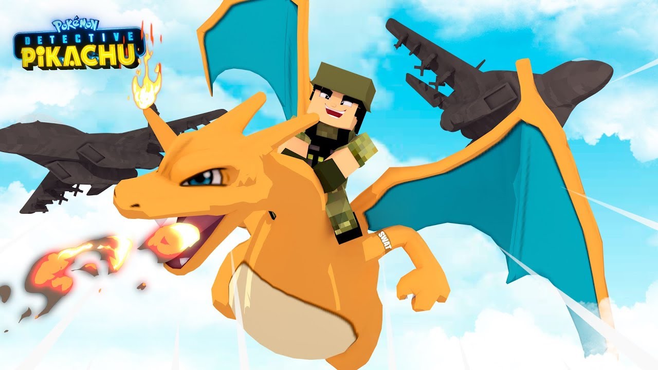 the little club daycare CHARIZARD FLIGHT SQUAD - DETECTIVE PIKACHU - Minecraft