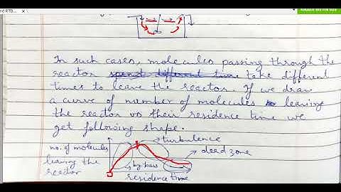 CRE1 Non Ideal Flow & RTD