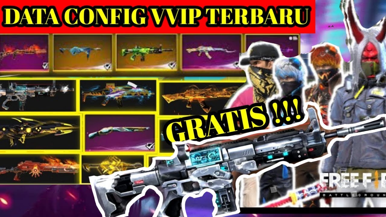 config vvip senjata free fire,config skin free fire,config scin senjata