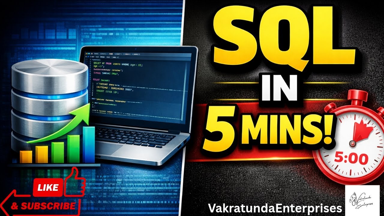 SQL in 5 Minutes | SQL Basics for Beginners | Data Analyst Skills 2026 ...