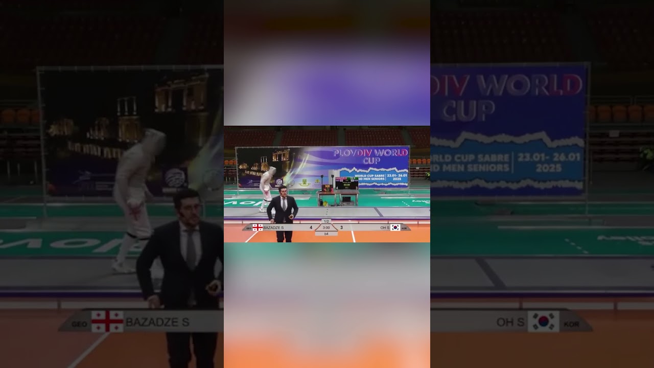 🇧🇬🤺ბულგარეთი ხმალი სენიორები T4 🇬🇪 BAZADZE Sandro - OH Sanguk 🇰🇷