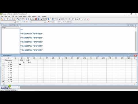 Process Capability in Minitab