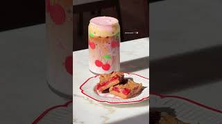Pink Iced Latte #icedcoffee #icedcoffeeaddict #coffeelatteart #coffee