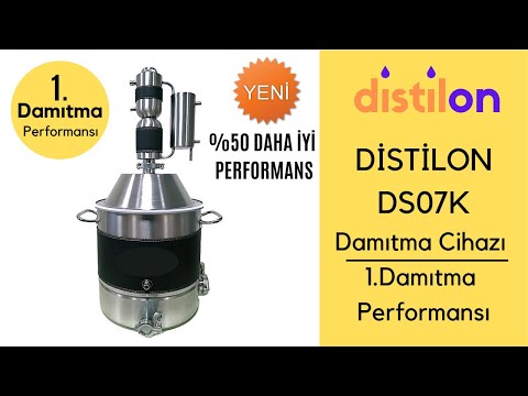 Damıtma Cihazı-İmbik-Distilon DS07K Potstill Damıtma Cihazı ile 1.Damıtma Performansı