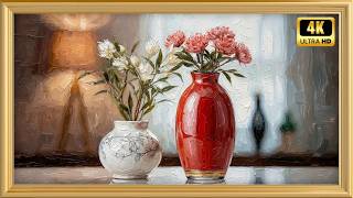 Modern Floral Composition | 8 Hour 4K Samsung Frame TV Art Display