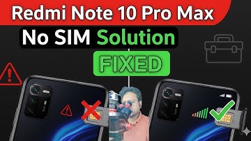 Red Mi Note 10 Pro Max NO SIM solution 💯 Fixed 💥#youtubevideo #kmaxmobilerepair 