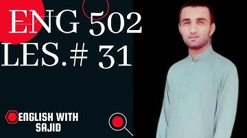 DISCOURSE ANALYSIS I Eng Code 502 Lesson 31